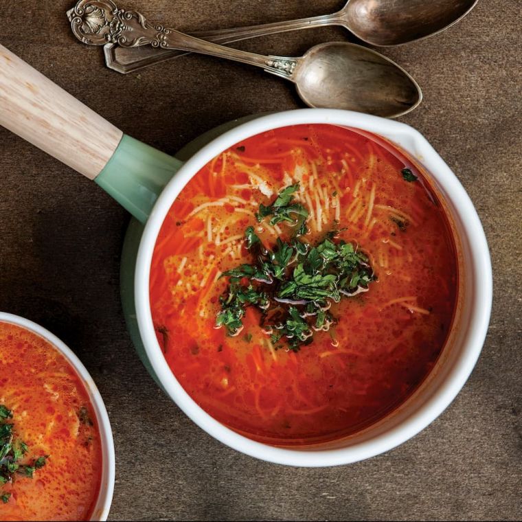 Salçalı Tel Şehriye Çorbası