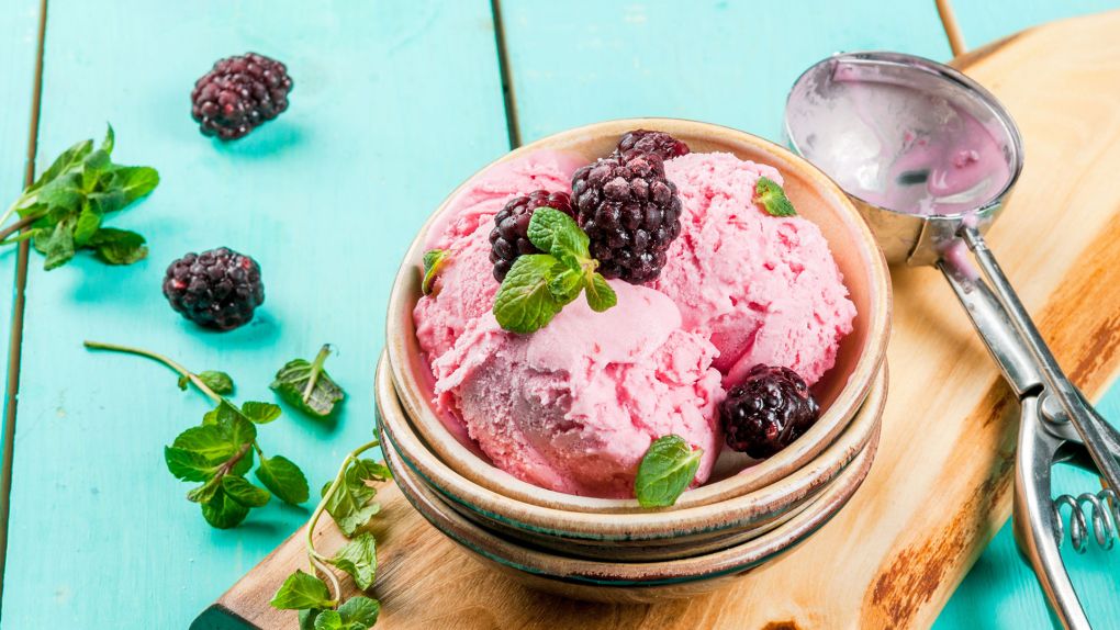 Böğürtlenli Dondurma